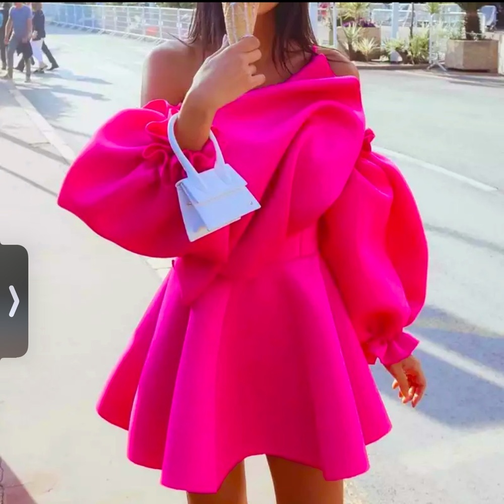 Very cute mini and sexy pink dress